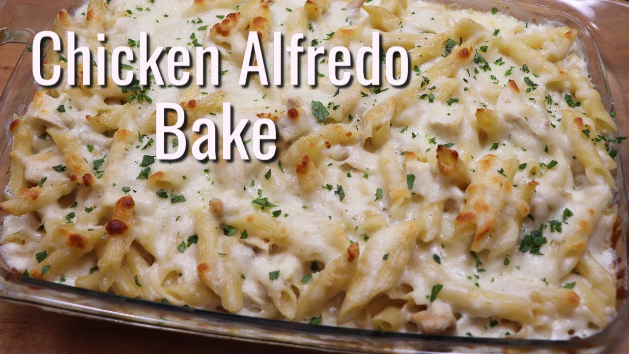 chicken alfredo bake