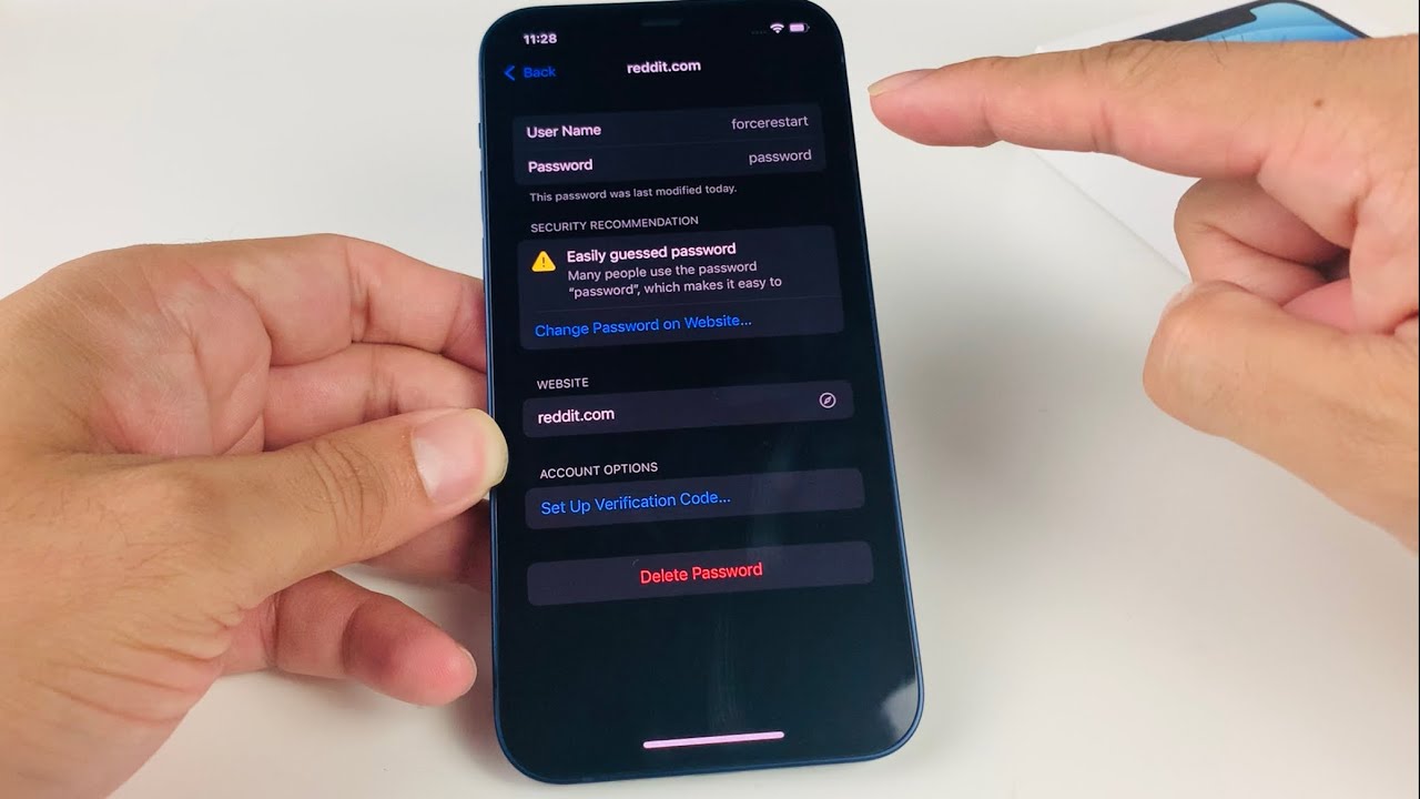 compromised passwords iphone