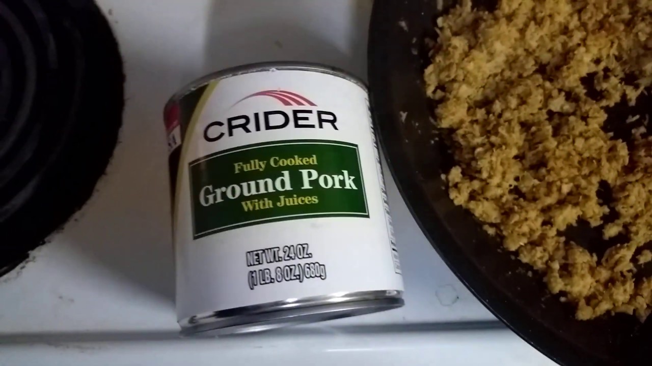 ground pork