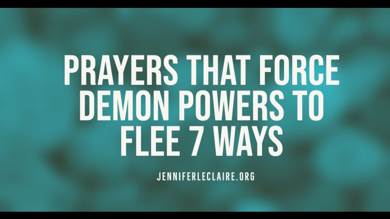 prayer for satan to flee