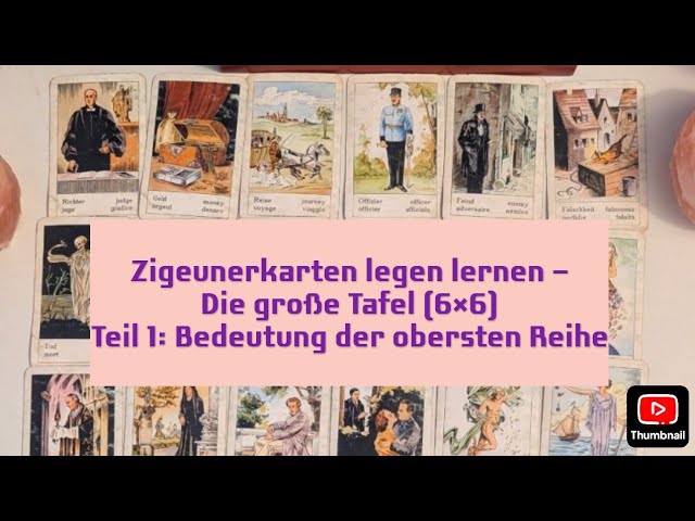 zigeunerkarten große tafel deuten