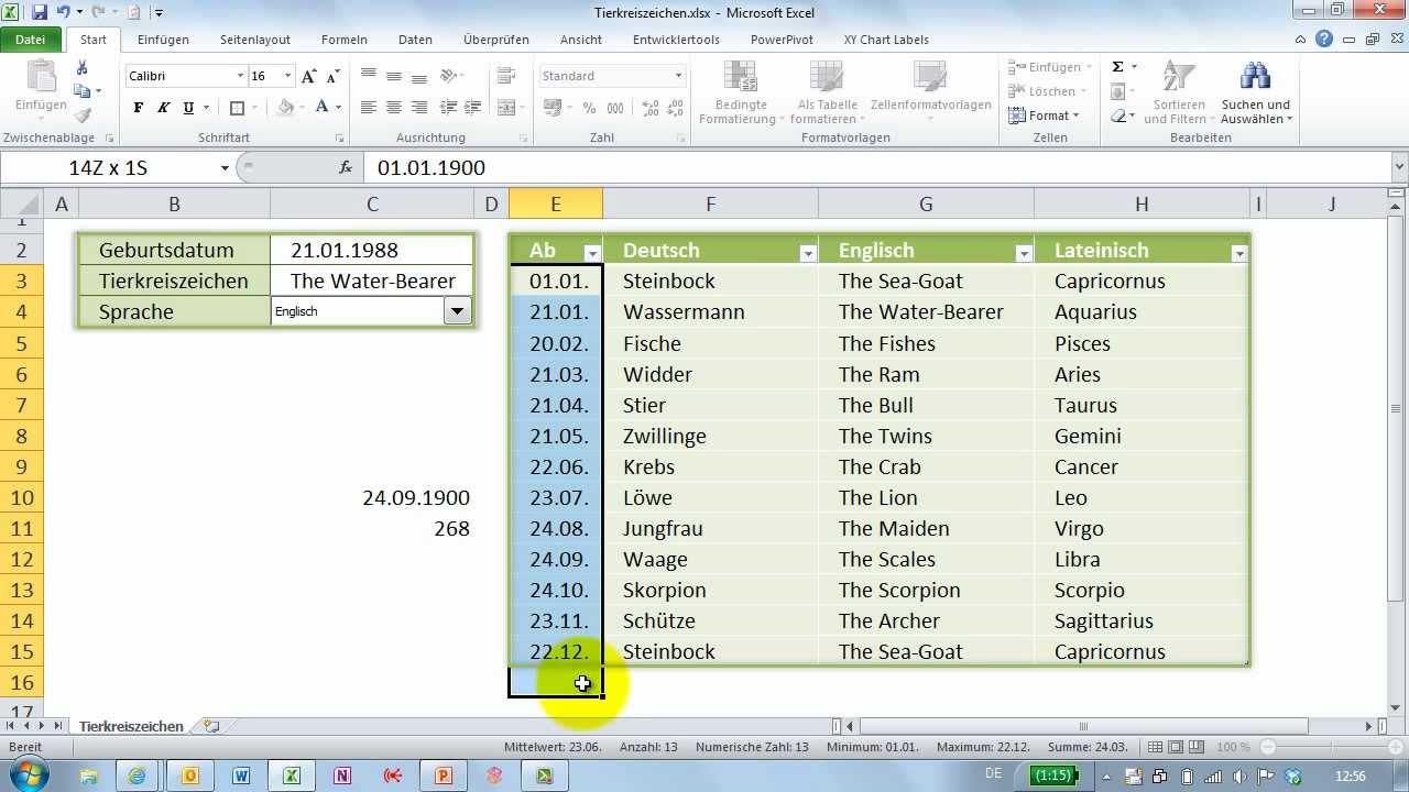 horoskop mit geburtsdatum