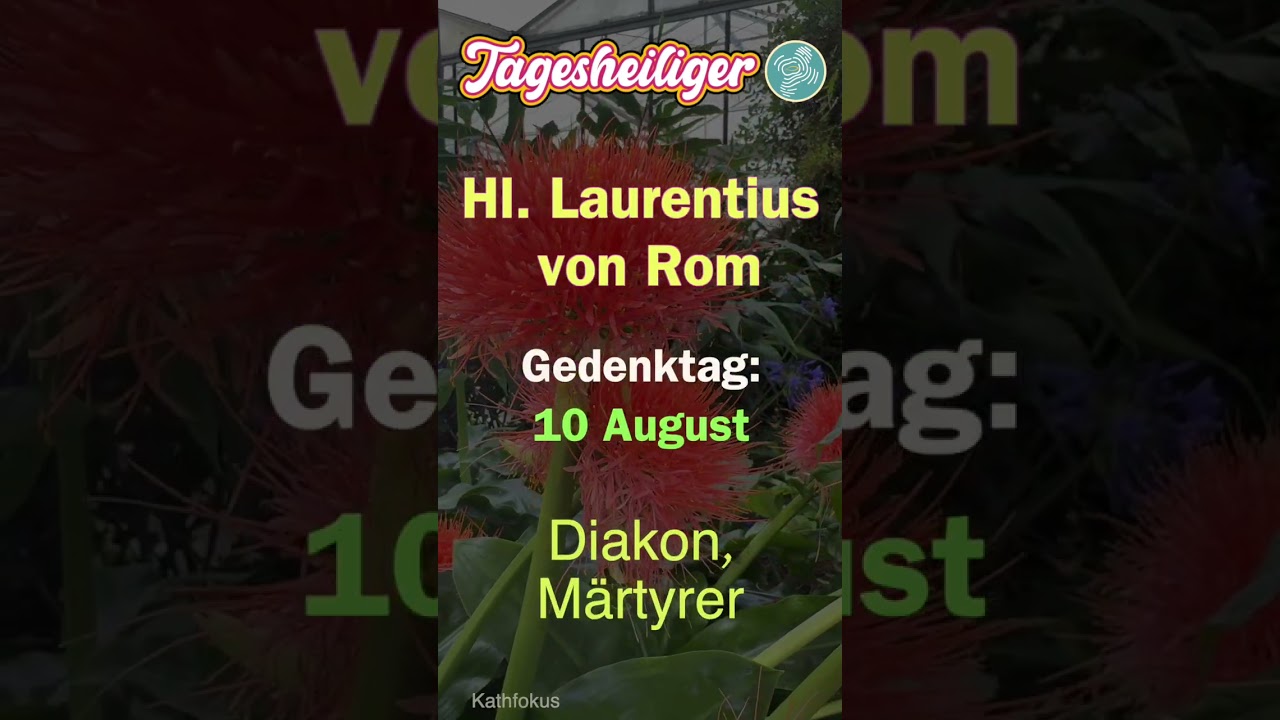 tagesheiliger katholisch heute