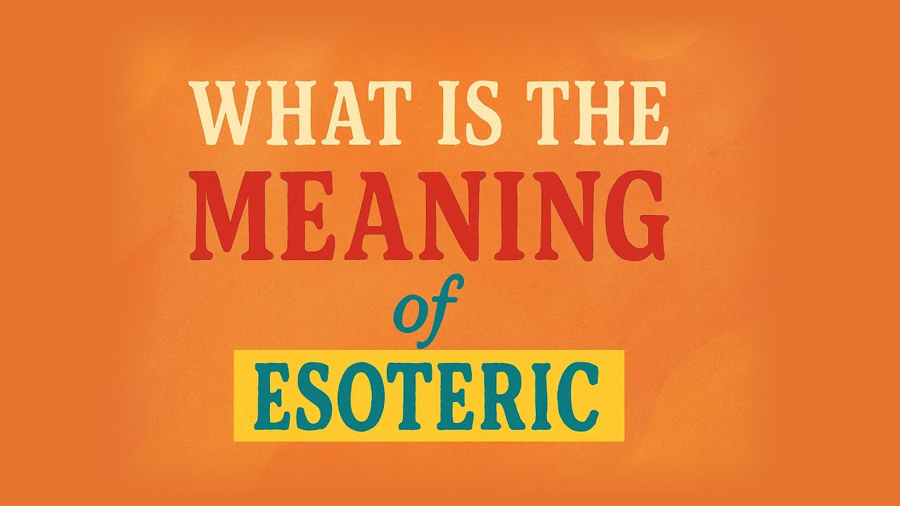 definition esoterik