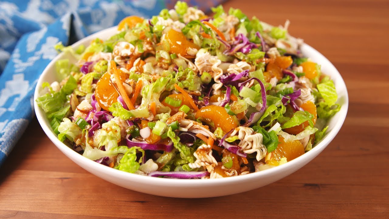 asiatisk kycklingsallad