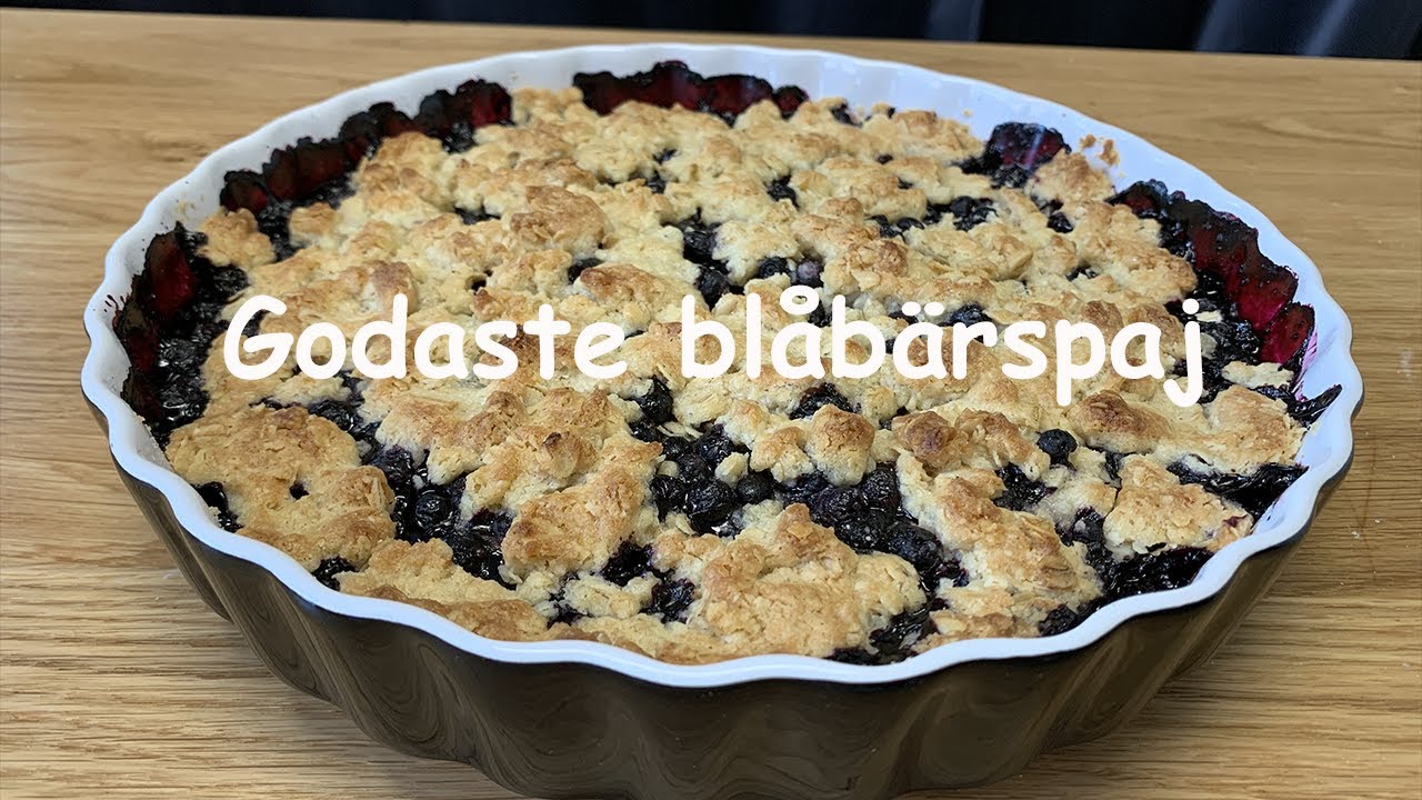 Blåbärspaj smulpaj 5 läckra recept för perfekt dessert 1 blåbärspaj smulpaj