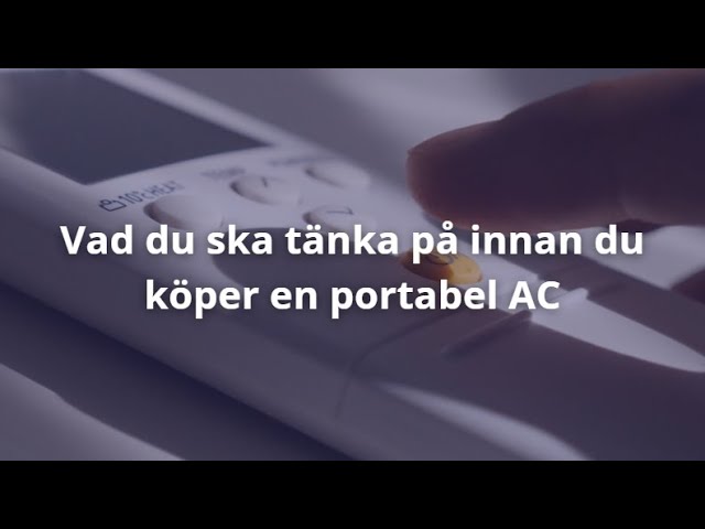 portabel ac bäst i test