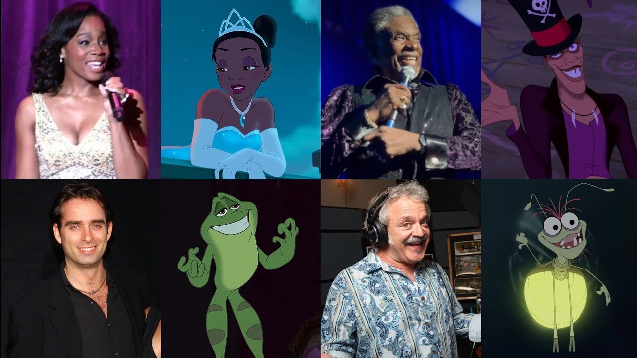 prinsessan och grodan karaktärer