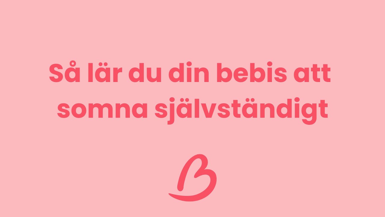 sömnträna bebis