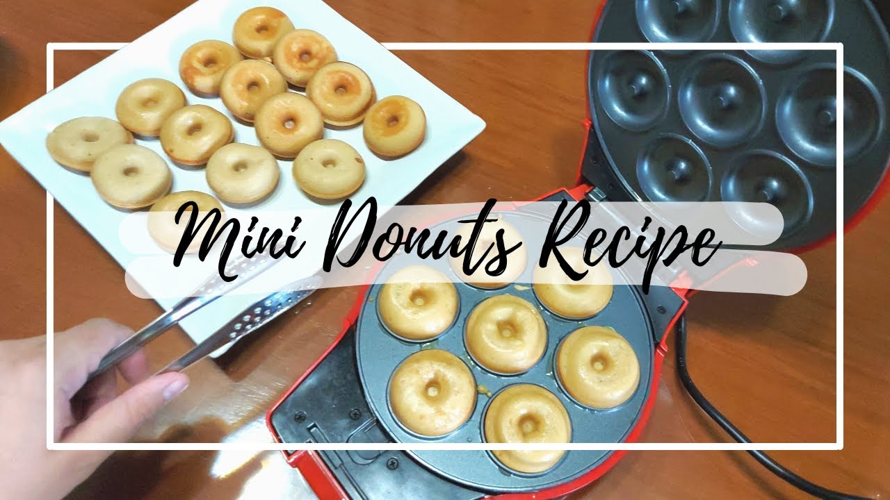 mini donuts recept i maskin