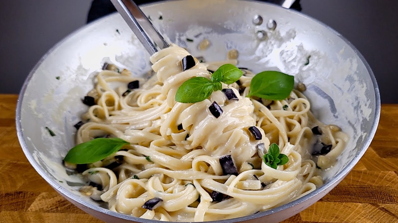 pasta med aubergine