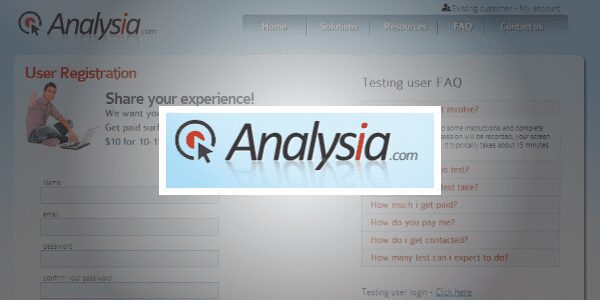 Analysia Website Testing Testing