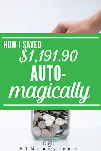 Mi revisión de dígitos: He ahorrado $ 1,191.90 en cinco meses