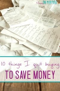 cosas que dejé de comprar para ahorrar dinero / consejos para ahorrar dinero