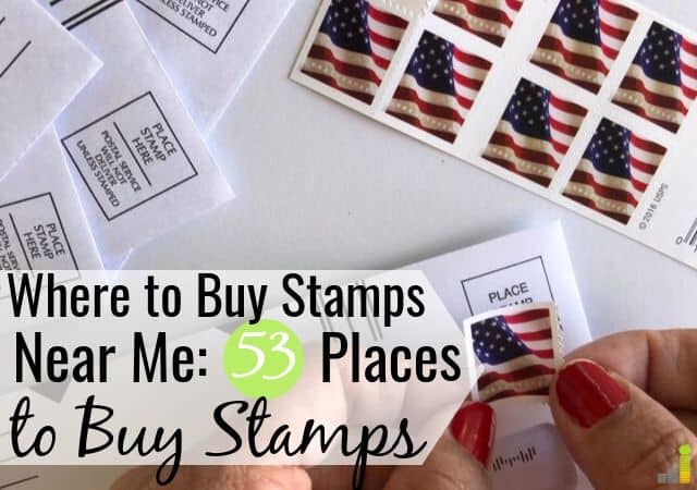 Want to know where to buy stamps near me? Here are 50+ places to buy stamps – locally and online, plus how much you can expect to pay for a book of stamps.