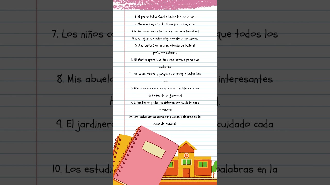 10 oraciones para niños