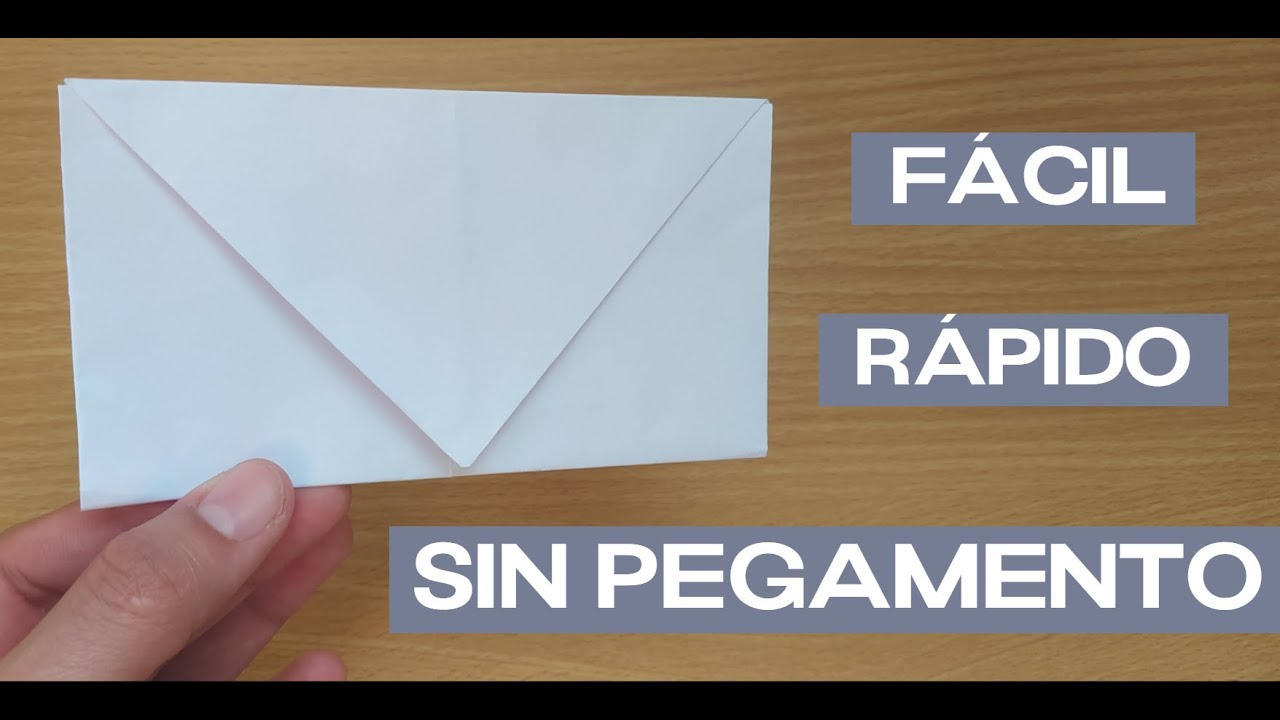 como hacer un sobre para carta