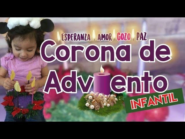 como hacer una corona de adviento para niños