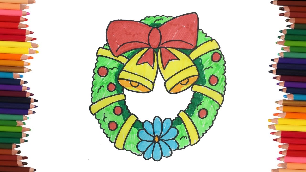 corona de adviento dibujo