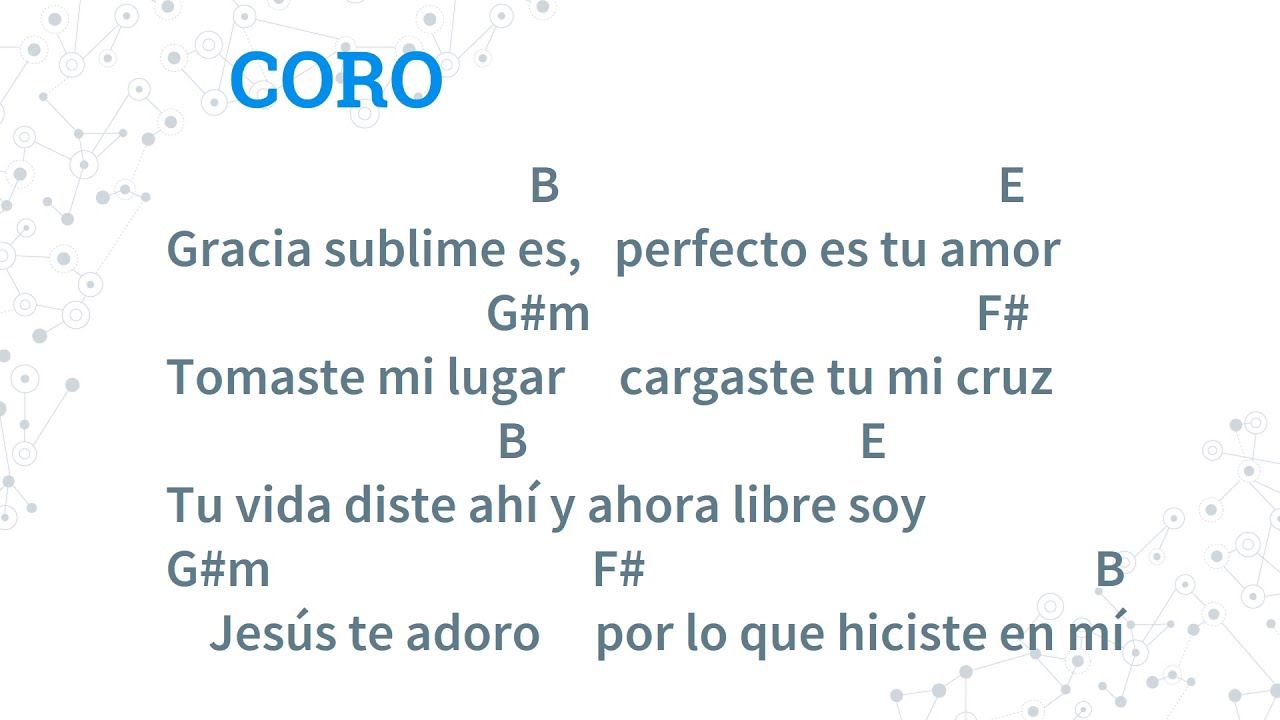 gracia sublime acordes