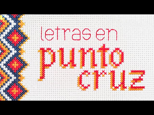 letras en punto de cruz