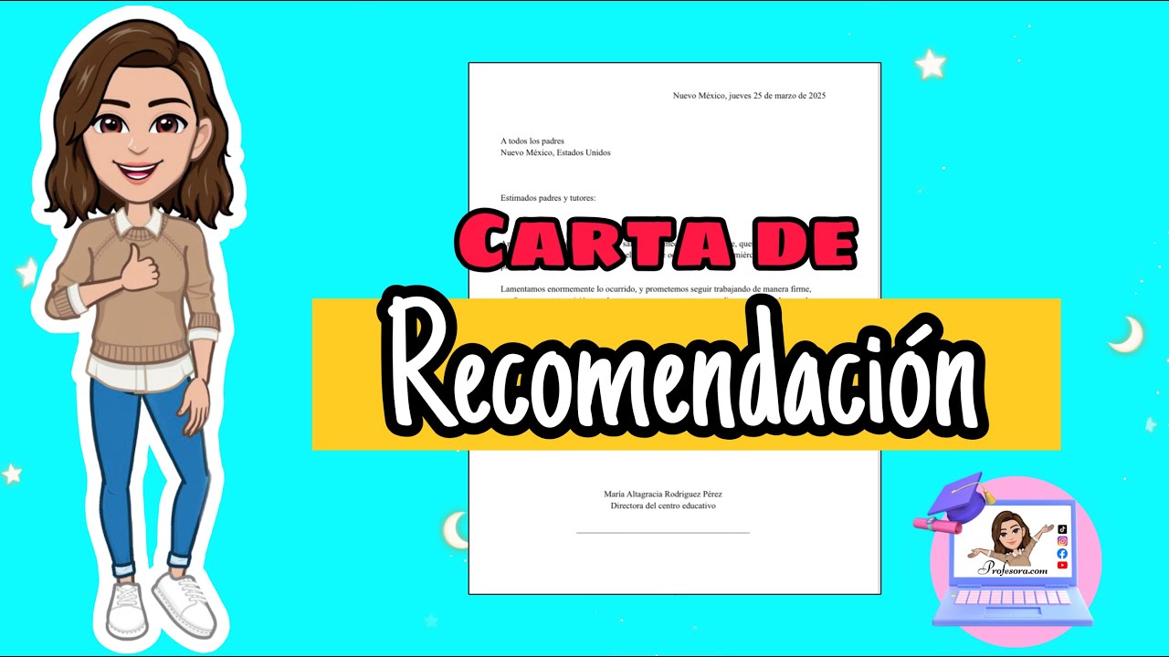 Machote de carta de recomendación: 5 ejemplos clave para 2025 1 machote de carta de recomendacion