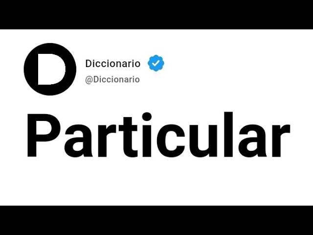 particular significado