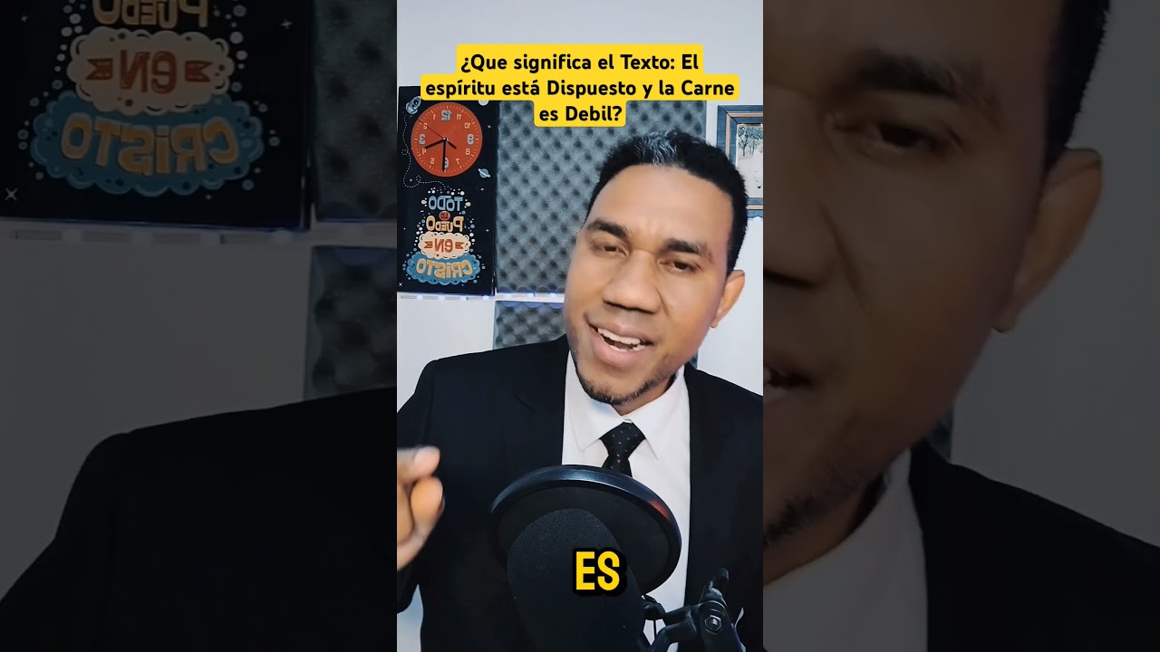 por que el espiritu esta listo pero la carne es debil