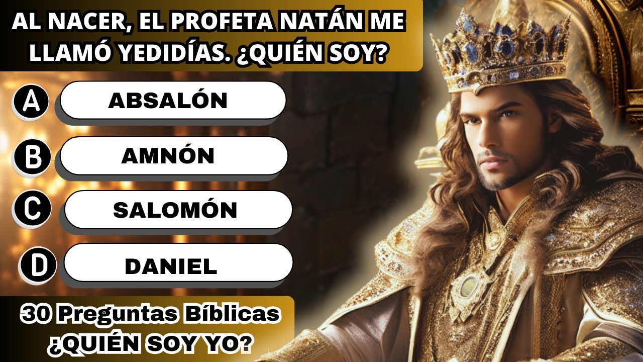 quien soy yo biblico 30 preguntas con respuestas